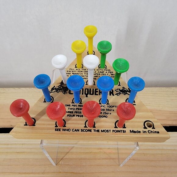 Conqueror Triangle Peg Game - Picture 1 of 3